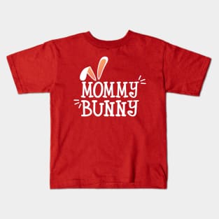 Simple and Cute Mommy Bunny Easter Typography Kids T-Shirt